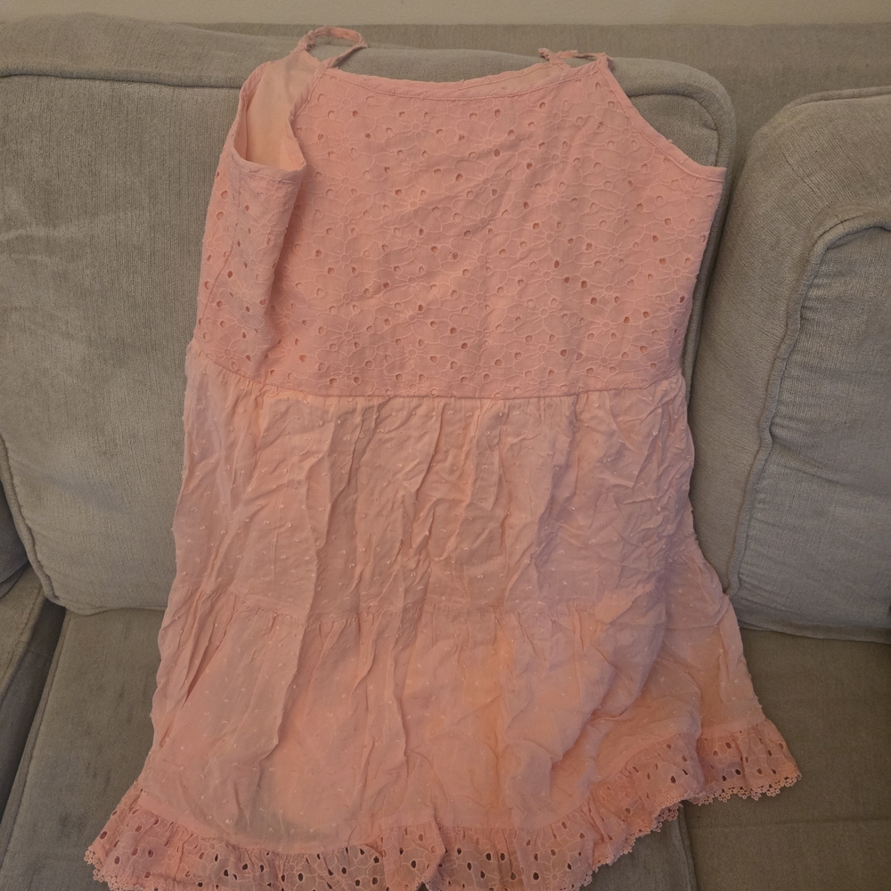 art class Coral Eyelet Tiered Sundress